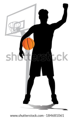 basketball player vector silhouettes