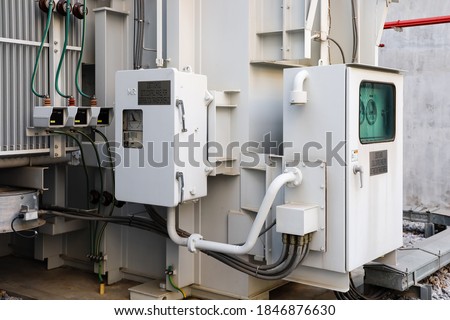 Onload tap changer control panel for operater tap of transformer and local control panel of transformer for connect with equipment of transformer.