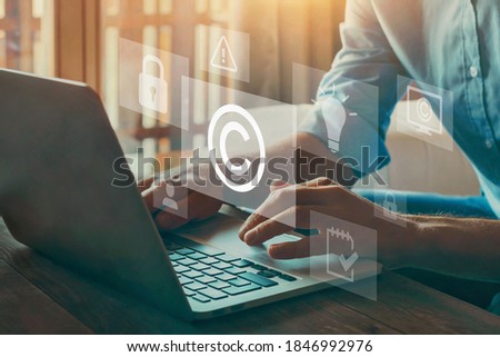 copyright or patent concept, intellectual property Royalty-Free Stock Photo #1846992976