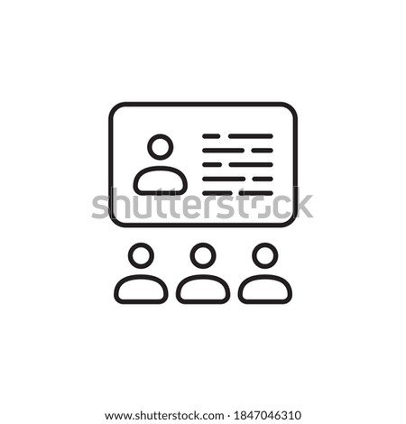 Group Learning icon in vector. Logotype