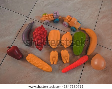 fruit and vegetable shaped toys