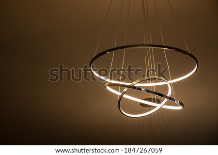 luxury led chandelier wall hanging Royalty-Free Stock Photo #1847267059