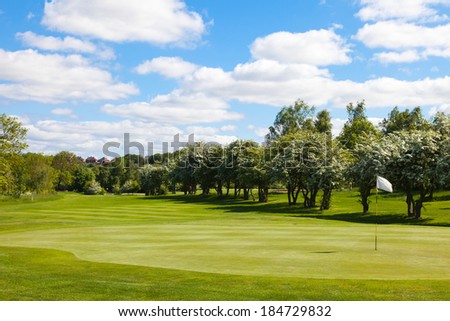 Green golf course 