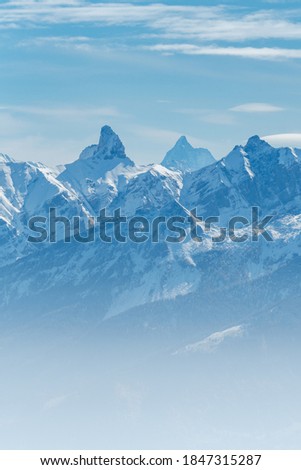 peak of Petit Muveran in Chablais Valaisan Royalty-Free Stock Photo #1847315287