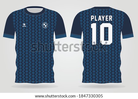 Sports jersey template for team uniforms and Soccer t shirt design