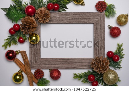 Christmas photo frame for calendars 