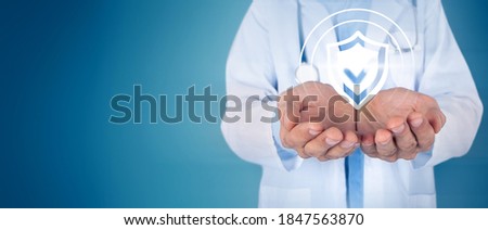 immune system medical protection shield concept Royalty-Free Stock Photo #1847563870
