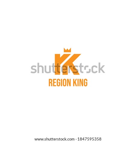 Typography Crown RK Logo Monogram And Logotype