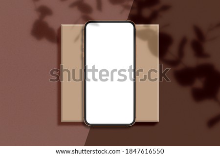 Mobile Smartphone, Cell Phone Mockup for Mobile Application, Website, Game, Business Presentations, UI UX Design Template. mockup template with a clipping path on the screen. 3D Rendering