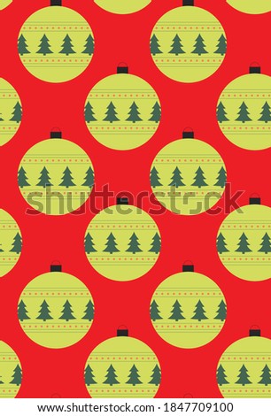 colorful christmas seamless pattern with christmas tree design