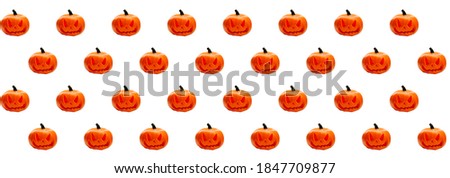 Pumpkin standing on isolated white background