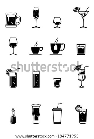 Black drinks icon