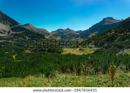 Beautiful Pirin mountain landscape in Bulgaria