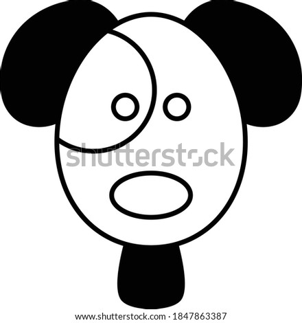 Zoo Puppy Face Concept Vector Glyph Icon Design, Animal foster care and Shelter Symbol on White Background