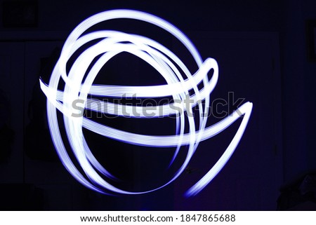 Abstract Light Illustration In Black Background