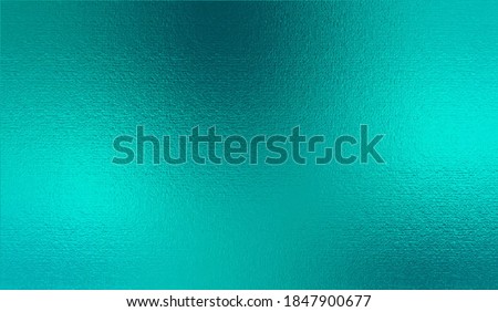 Turquoise metallic effect. Teal texture shine foil. Glitterer background. Metal effect. Blue green surface. Backdrop glitter mint metal plate. Metallic texture foil for design invitation, card, prints Royalty-Free Stock Photo #1847900677