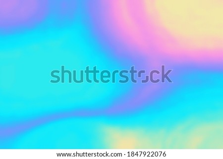Hologram Background Rainbow Abstract Modern Trend Color Texture for Creative Bright Vibrant Graphic Design, Liquid Fluid Foil Material for 80s, 90s Futuristic Hipster Minimal Style