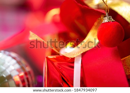 Various accessories for Christmas decorations