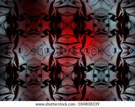 Seamless pattern with arty red hue