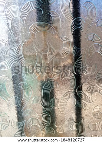 Photo of close glass window background. Picture of texture and background photography. Close window.