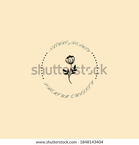 rose logo. symbol for cosmetics, jewellery, beauty products