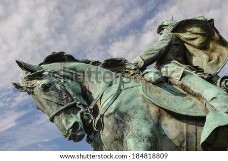 Civil War Soldier Statue in Washington DC Royalty-Free Stock Photo #184818809