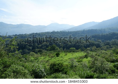View of the scenery at Safari Lodge, Bogor, West Java Indonesia