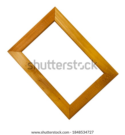 Photo frame. Photo frame for photos. Wooden.  . on an isolated white background