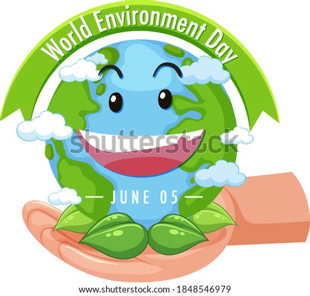 World environment day icon illustration