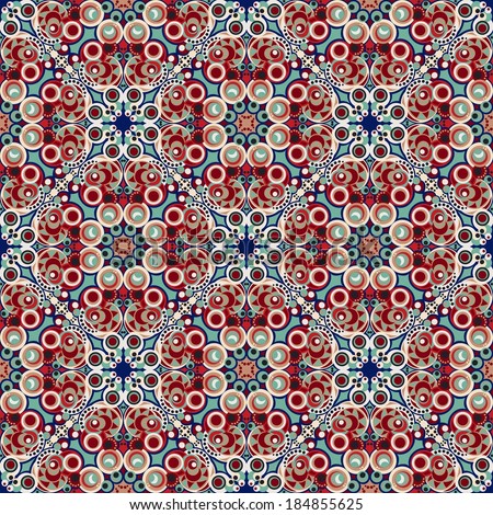 seamless pattern: detailed vector persian carpet