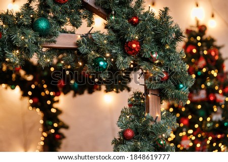 Christmas Details and objects of a Christmas interior