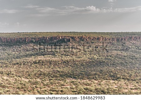 Panoramic view of a namibian landscape