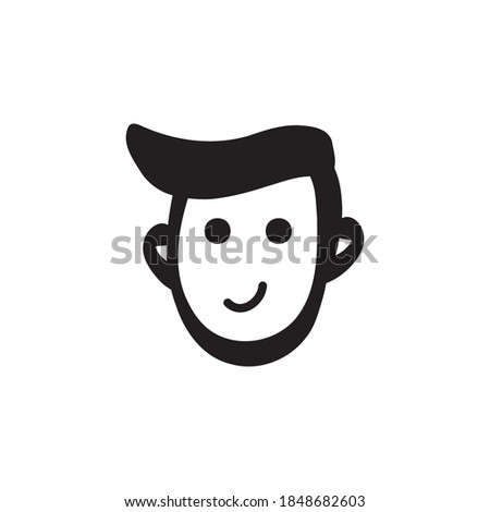 Abstract line drawing of human face. Modern line art man and woman portrait, minimalist contour. Vector Abstract minimal face line art for t-shirt, slogan design print graphics style. Vector