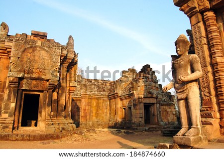 Prasat Hin Phanom Rung or Phanom Rung Stone Castle Ruin of Buriram Thailand