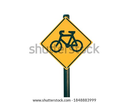 Bikers on the road sgin closeup