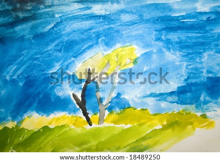 child's picture: stormy weather