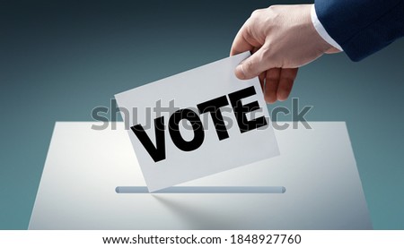 Voting and election concept. Making the right decision