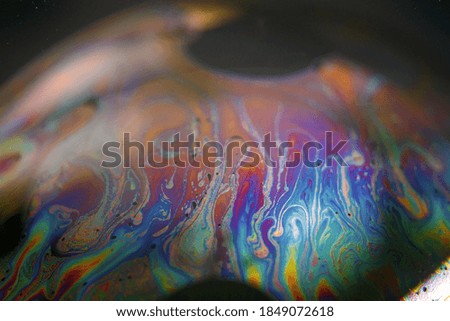 Bubble. Abstract patterns. Unique soap pattern