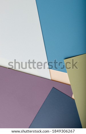 Color Swatches on a white background. Ideas and inspiration for renovation. Copy paste space. Royalty-Free Stock Photo #1849306267