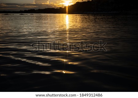 Beautiful sea and sky on sunset