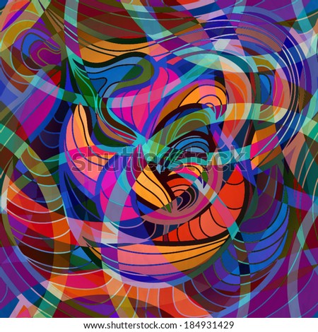 unusual colorful abstract pattern