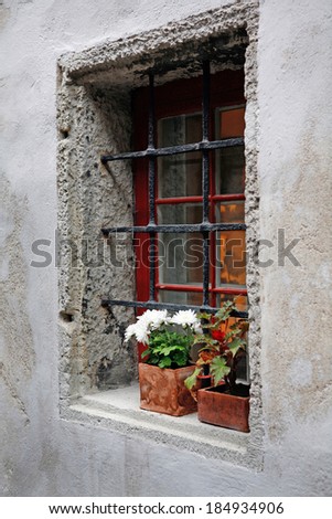 window in the old town
