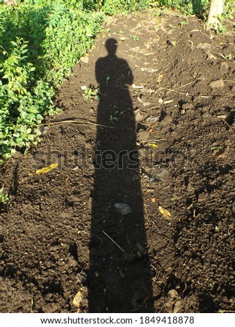human shadow tall and long