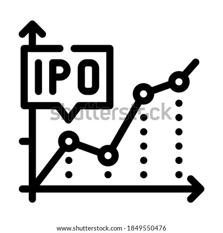 ipo initial public offering infographic line icon vector. ipo initial public offering infographic sign. isolated contour symbol black illustration Royalty-Free Stock Photo #1849550476