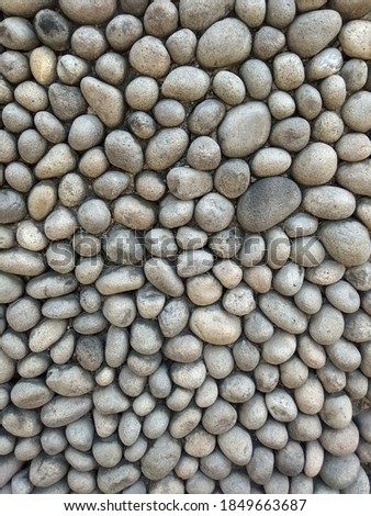 gray oval stone material for background