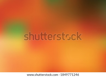 Light Orange vector blurred shine abstract background. Glitter abstract illustration with gradient design. Background for designs.
