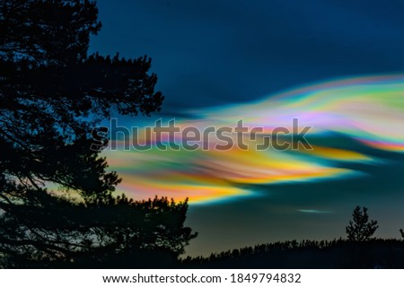 Mother-of-pearl cloud in Norway 245 Royalty-Free Stock Photo #1849794832