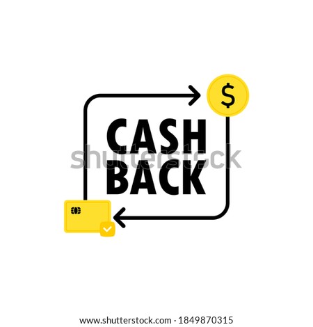 Cashback service icon. Money transfer sign. Rotation arrow symbol. Money return symbol. Vector on isolated white background. EPS 10