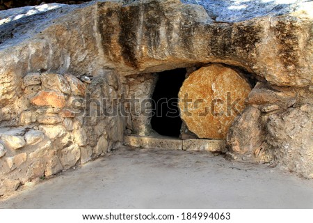 Replica of the tomb of Jesus in Israel Royalty-Free Stock Photo #184994063
