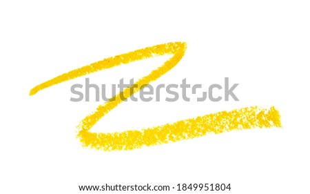  wax crayon paint strokes isolated on white